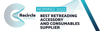 Nominado a los premios Presti Recircle 2022 como mejor proveedor de accesorios y consumibles de recauchutado